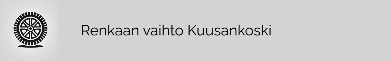 Renkaan vaihto Kuusankoski